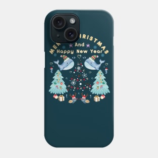 Merry Christmas and Happy New Year under the sea Phone Case