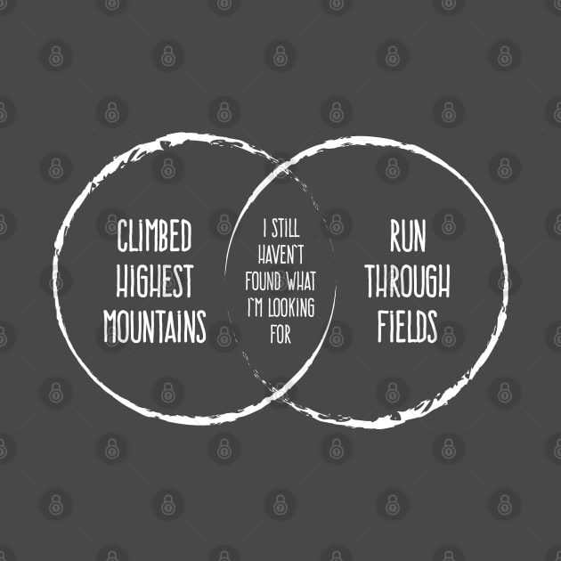 I Still Haven't Found What I'm Looking For Venn Diagram by Rad Love