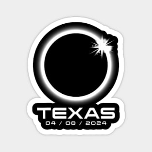 Texas Tx Total Solar Eclipse 2024 For Wo s Magnet