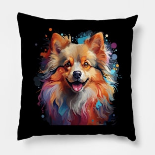 Pomeranian Rainbow Pillow