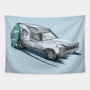 Surfing Van Tapestry