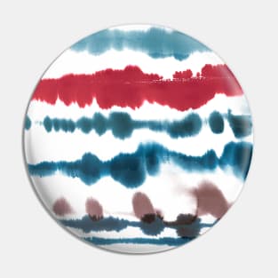 Soft Nautical Lines Blue Red Pin