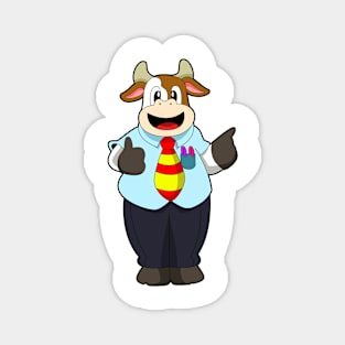 Cow as Teacher with Tie Magnet