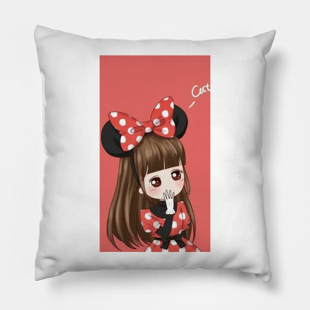 Famale couple red Pillow by kifuat666666