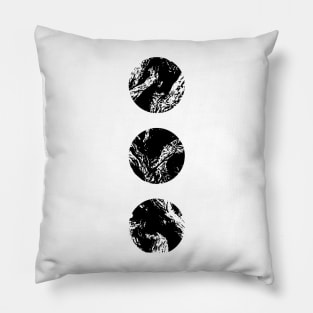 Black and White Dry Bones | Seneh Design Co. Pillow