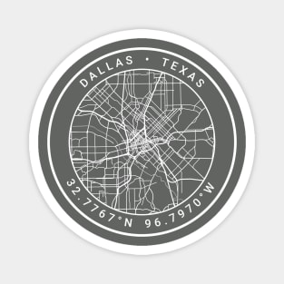 Dallas Map Magnet