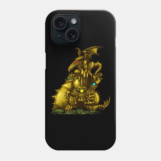 Space Pirates Golden Statue Phone Case by SuperSensei