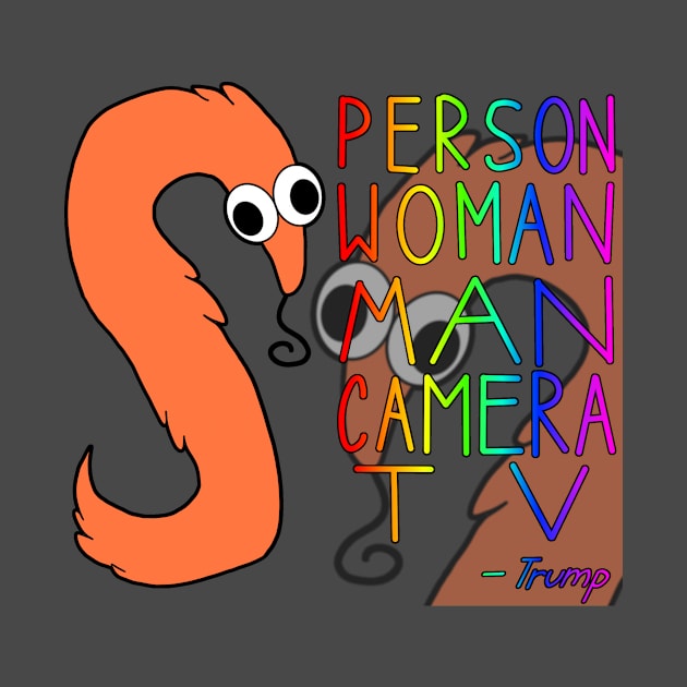 Person Woman Man Camera TV Worm by Caloxya