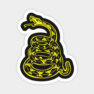 Yellow Gadsden Snake Magnet