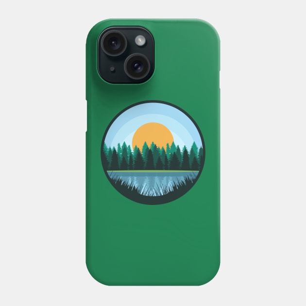 Sunny Lake - Landscape Phone Case by Lionti_design