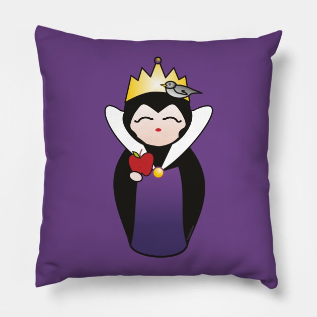 Kokeshi Evil Queen Pillow by Pendientera