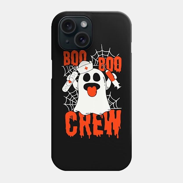 Boo Boo Crew Nurse Ghost Funny Halloween Phone Case by LEMOUS TEES