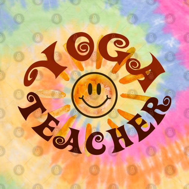 Yoga Teacher Happy Face Sunshine Gift by Heartsake