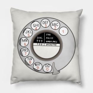 Rotary dial phone Pillow