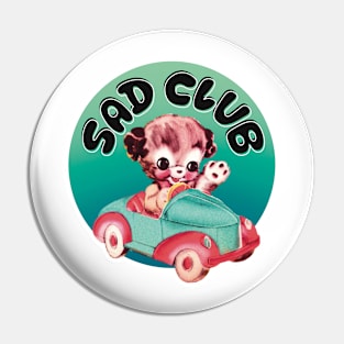 Sad Club puppy in a car Pin