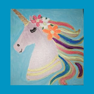 Unicorn with Flowers T-Shirt