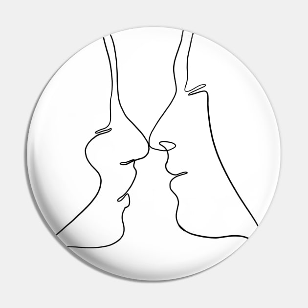 Kiss Pin by Zifirka