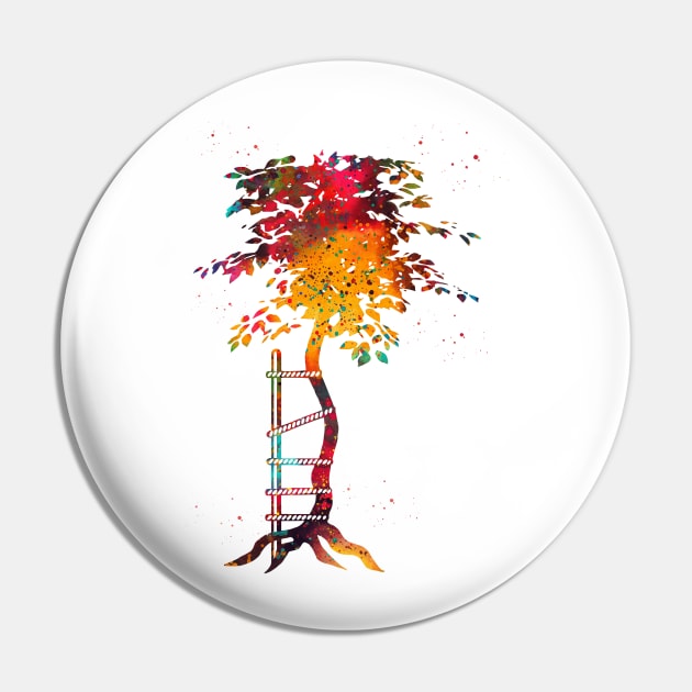 Crooked Tree Pin by erzebeth