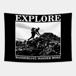 Explore // Wanderlust Wander More Tapestry