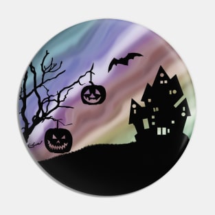 Vintage Rainbow Halloween Pin