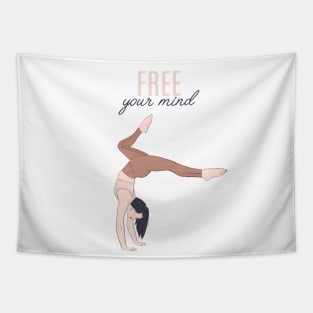 Yoga free your mind Tapestry