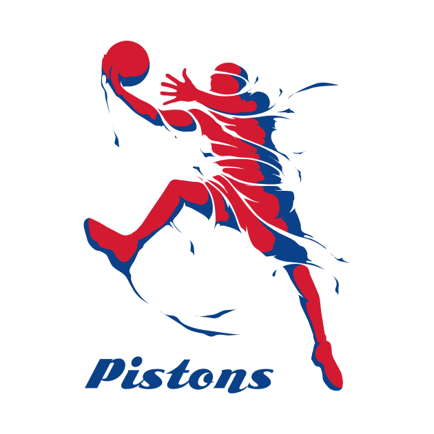 Detroit Pistons Fans - NBA T-Shirt by info@dopositive.co.uk