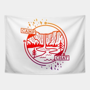 camp chat Tapestry