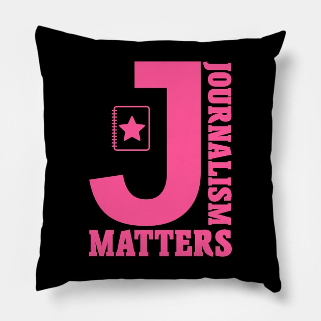 Journalism Matters Pillow by colorsplash