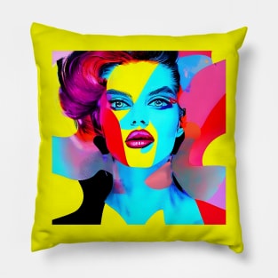 Pop Art Fashion Model Pillow