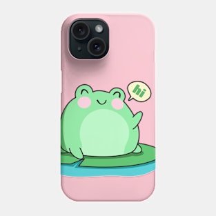 Cute frog cartoon drawing Phone Case