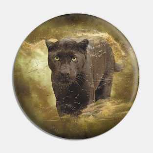 Panther Animal Wildlife Jungle Nature Adventure Free Travel Digital Painting Pin