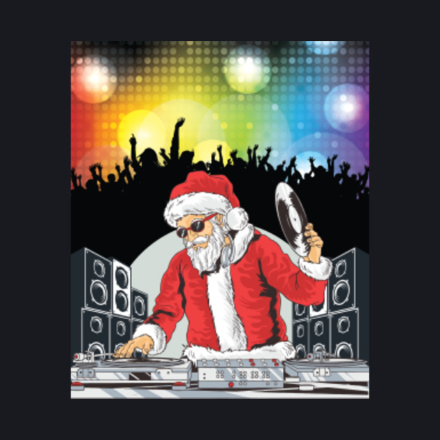 Dj Santa Christmas Night Hip Hop Music Party Edm Dj Santa Christmas
