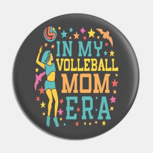 In My Volleyball Mom Era Women Mama Sport Player Pin