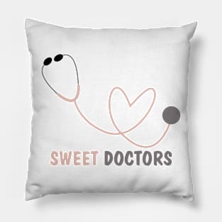 Pink Heart Stethoscope Magnet for sweet docters Pillow