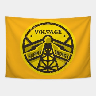 voltage - graphic energy - electricity Tapestry