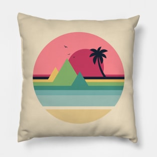 Tropical Sunset Pillow