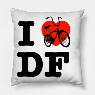 I Love Cycling DF 2 / Yo Amo andar en Bicicleta en el DF 2 / Chilango Pride / Orgullo Chilango Graphic Pillow