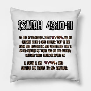 Isaiah 43:10-11 Pillow