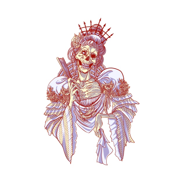 Danse Macabre: Lady of the Gilded Court by CAdamsArt