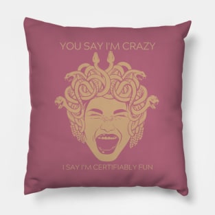 Crazy/Certifiably Fun Vintage! Pillow