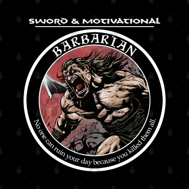 Sword and Motivational - Barbarian Dark by Waag Books