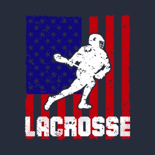 lacrosse,lacrosse usa flag,lacrosse t-shirt,lacrosse gifts T-Shirt