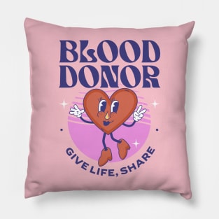 blood donation Pillow