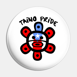 Puerto Rico Taino Pride Sun Boricua Flag Pin