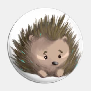 Cute Porcupine Drawing Pin
