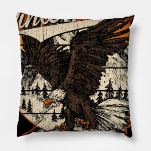 Winter Park Florida Bald Eagle Retro Vintage Aesthetic Pillow