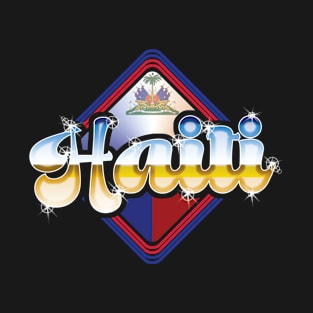 Haiti 80's Style design T-Shirt