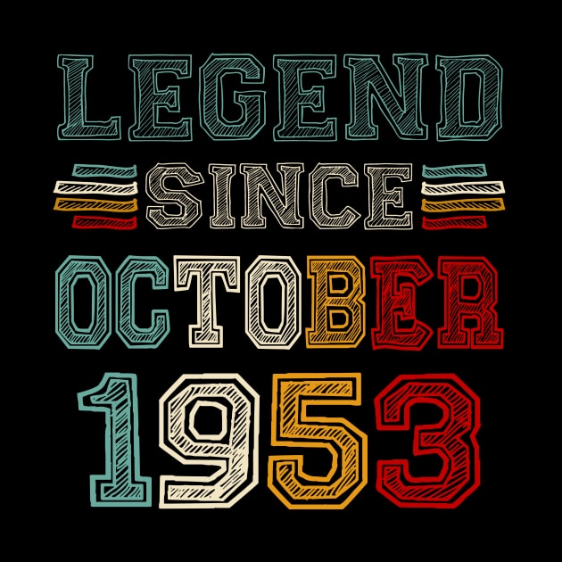 70 Years Old Legend Since October 1953 70th Birthday by Marcelo Nimtz