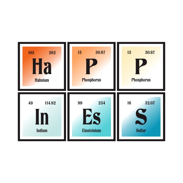 Happiness Periodic Table by Maozva-DSGN