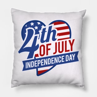 4th July Independence Day America Pillow